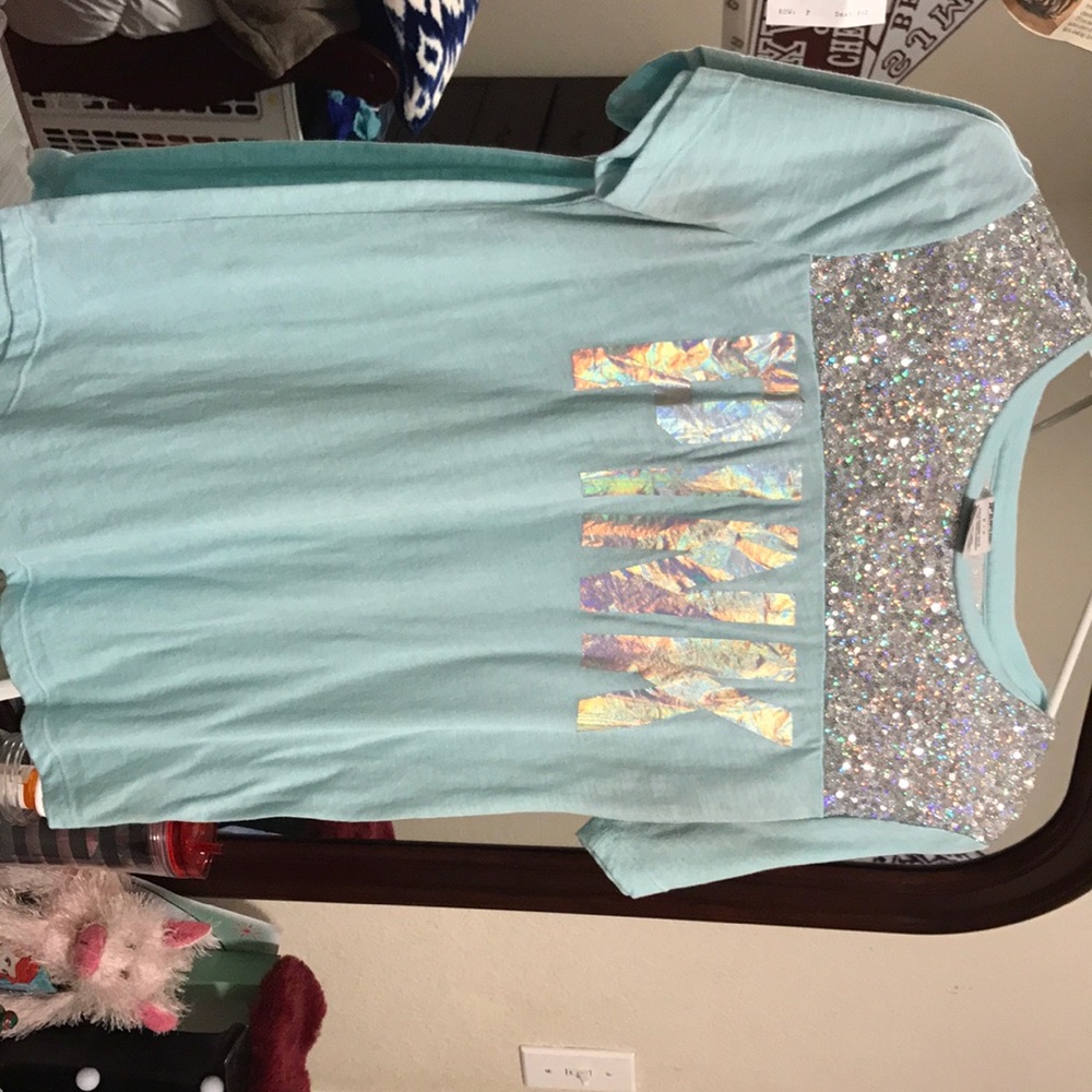 PINK holographic T-shirt